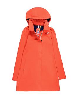 Impermeabile trench k-way RED ORANGE - gallery 2