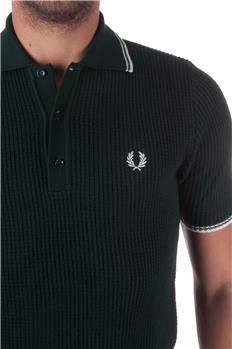 Fred perry polo mezza manica VERDE Y5 - gallery 5