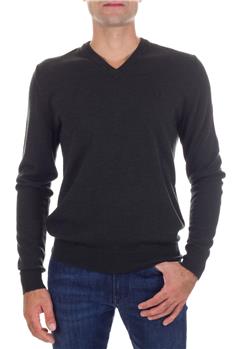 Maglia scollo v fred perry VERDE SCURO
