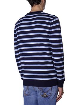 Maglia fred perry uomo spugna BIANCO CELESTE BLU