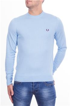 Maglia fred perry giro collo CELESTE MEDIO P7
