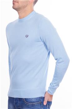 Maglia fred perry giro collo CELESTE MEDIO P7 - gallery 3