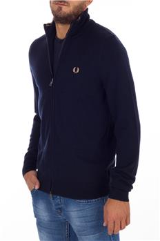 Maglia full zip fred perry BLU