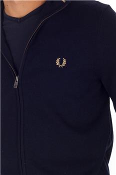 Maglia full zip fred perry BLU - gallery 5