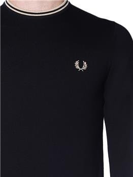 Maglia fred perry uomo BLACK CHAMPAGNE - gallery 5