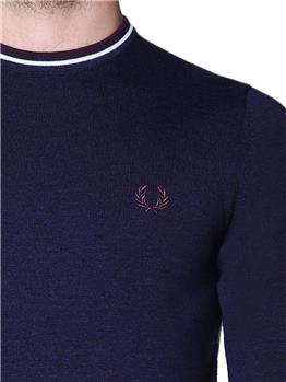 Maglia fred perry uomo CRBN BL SWHT MHG - gallery 5