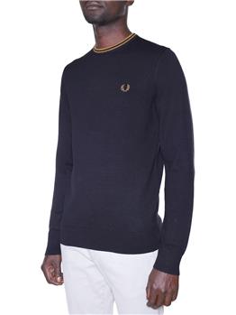 Maglia fred perry uomo BLACK DARK CARAMEL - gallery 3