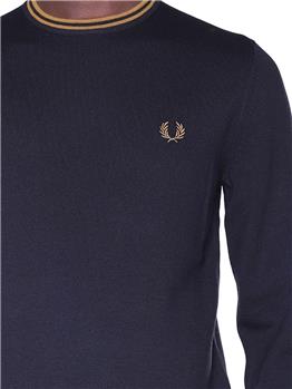 Maglia fred perry uomo BLACK DARK CARAMEL - gallery 5