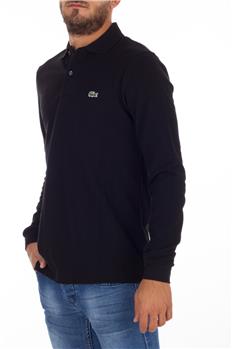 Polo lacoste uomo manica lunga NERO