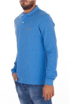 Polo lacoste uomo manica lunga CELESTE MEDIO