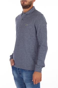 Polo lacoste uomo manica lunga GRIGIO MELANGE