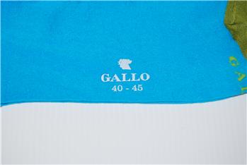 Calza gallo tallone bicolore TURCHESE - gallery 2