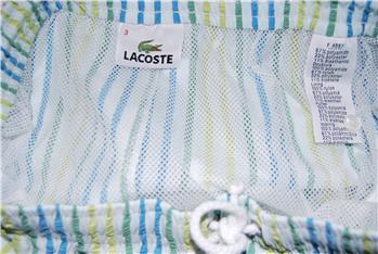 Costume lacoste RIGATO BIANCO - gallery 6