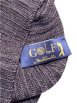Cappello golf lana merino MARRONE