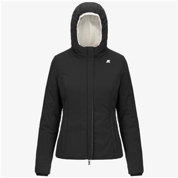 Piumino k-way donna corto WHITE GARDENIA BLACK PURE