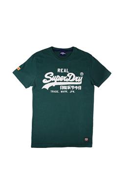 T-shirt superdry chenille tee PINE GREEN - gallery 2