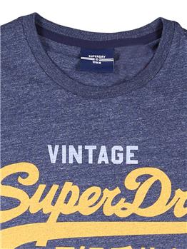 T-shirt superdry tri tee NAVY MARL - gallery 5