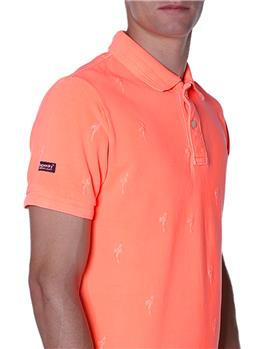 Polo superdry uomo puro cotone ARANCIO FLUO - gallery 4