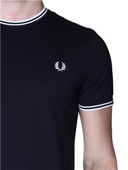 T-shirt fred perry uomo BLACK P1 - gallery 5