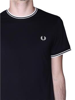 T-shirt fred perry uomo BLACK - gallery 5