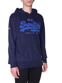 Felpa superdry uomo chenille NAUTICAL NAVY - gallery 3