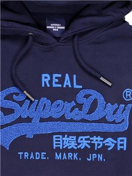 Felpa superdry uomo chenille NAUTICAL NAVY - gallery 5