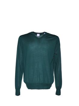 Maglia a v aspesi VERDE - gallery 2