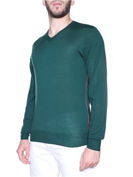 Maglia a v aspesi VERDE - gallery 3