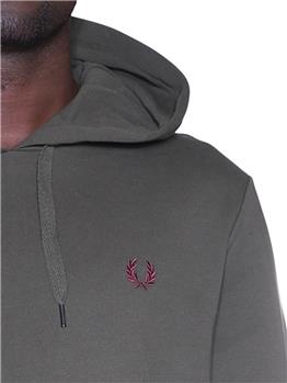 Felpa fred perry uomo VERDE MILITARE Y1 - gallery 5