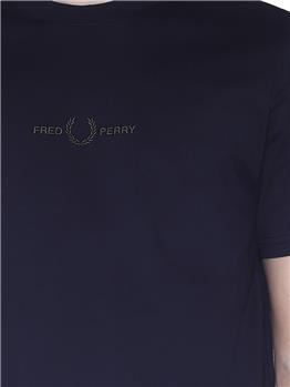 T-shirt fred perry logo NAVY - gallery 5