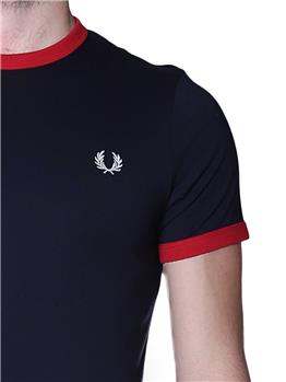 T-shirt fred perry uomo NAVY BLOOD - gallery 5