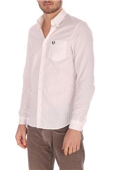 Camicia fred perry uomo cotone BIANCO