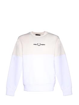 Felpa fred perry classica WHITE