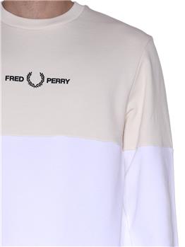 Felpa fred perry classica WHITE - gallery 5