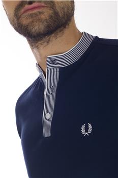 T-shirt fred perry coreana BLU - gallery 5