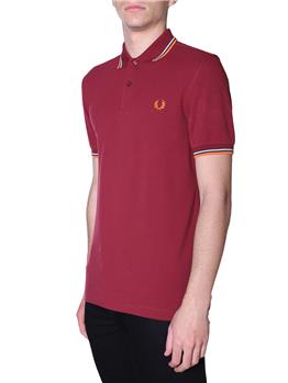 Fred perry polo mezza manica MAROON - gallery 3