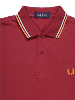 Fred perry polo mezza manica MAROON - gallery 5