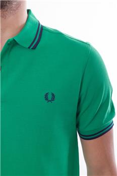 Fred perry polo uomo classica VERDE CHIARO - gallery 5