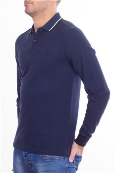 Polo fred perry manica lunga BLU Y7