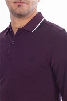 Polo fred perry manica lunga BORDEAUX Y7