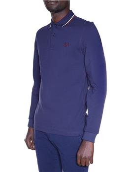 Polo fred perry manica lunga BLU BORDEAUX - gallery 3