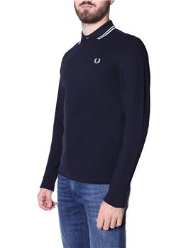 Polo fred perry manica lunga NAVY - gallery 3