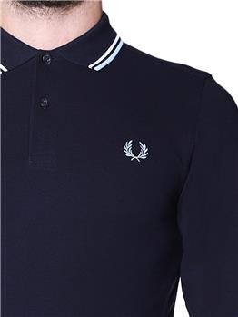 Polo fred perry manica lunga NAVY - gallery 5