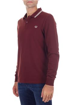 Polo fre perry mezza manica BORDEAUX - gallery 2