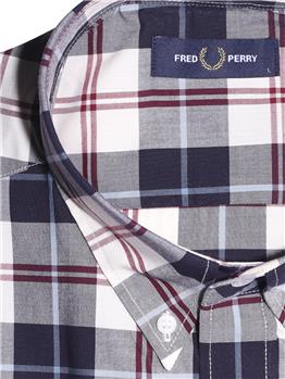 Camicia fred perry tartana ECRU - gallery 6