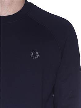 Felpa fred perry manica lunga NAVY - gallery 5