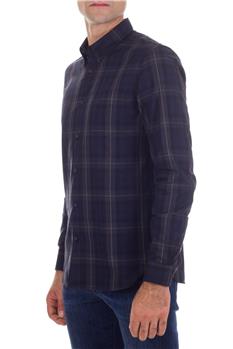 Camicia fred perry quadri BLU Y9