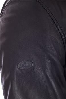 Superdry giacca pelle comp jkt NERO - gallery 5