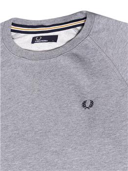 Fred perry felpa giro collo GRIGIO CHIARO - gallery 4