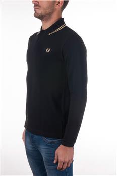 Fred perry polo manica lunga NERO Y5 - gallery 2